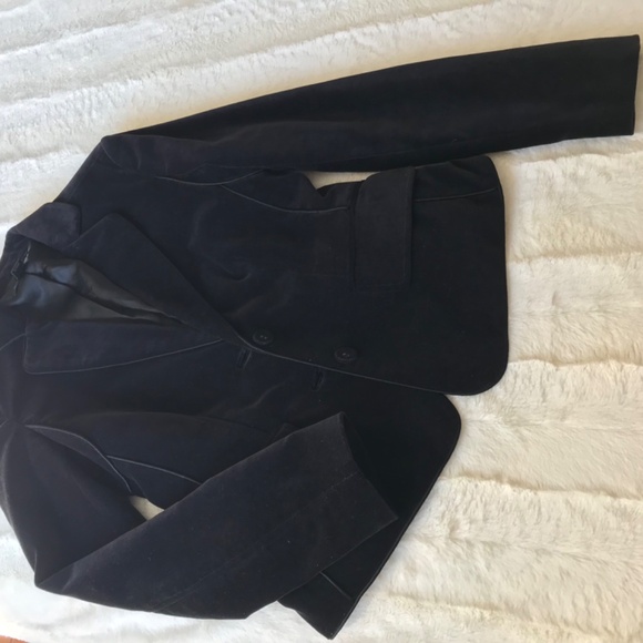 Runway Velvet 2 Piece Black Pant Suit - Picture 5 of 16